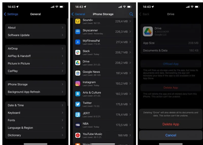 Google Driven poistaminen käytöstä Androidissa, iOS:ssä ja Windowsissa