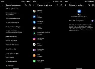 Kuva kuvassa -ominaisuuden ottaminen käyttöön Android 11:ssä