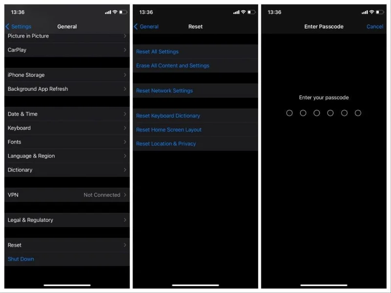 Javítás: Az iPhone nem csatlakozik a Wi-Fi-hez iOS 15 rendszeren