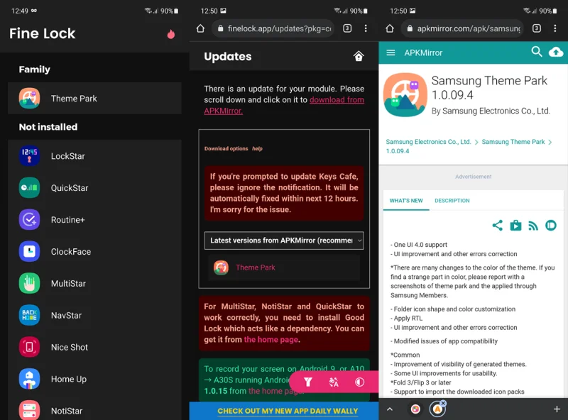 Material You -teemat missä tahansa Samsungissa: Näin