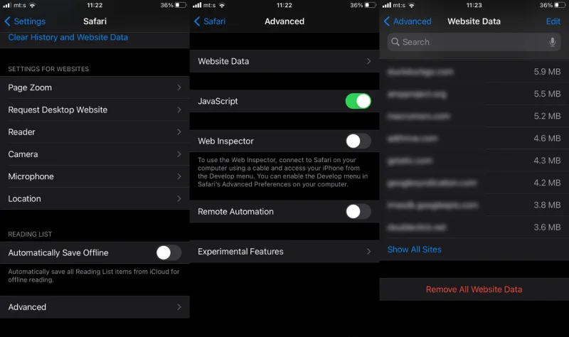 Ako vymazať vyrovnávaciu pamäť Safari a súbory cookie na iPhone alebo iPad