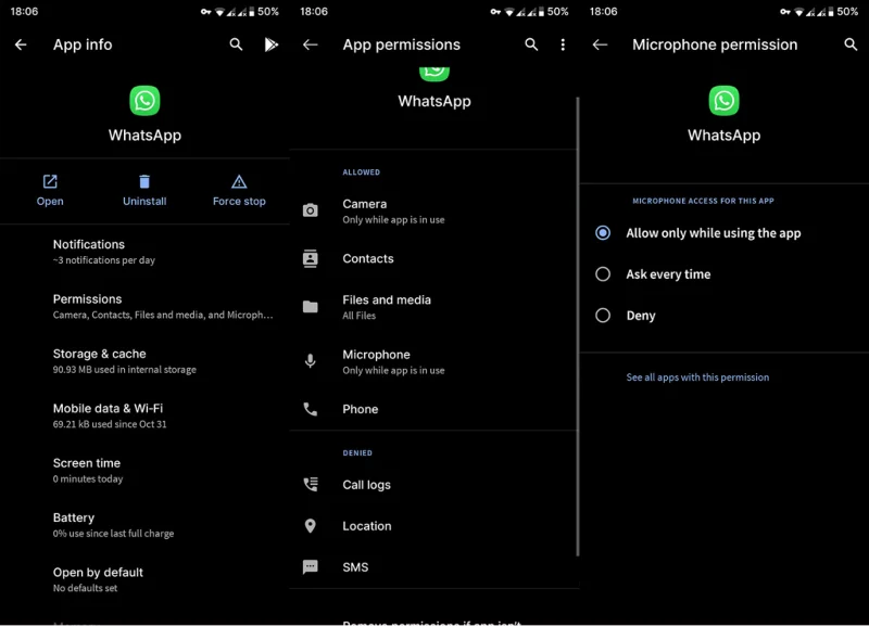 WhatsApp-puhelut eivät toimi Androidissa (RATKAISTU)
