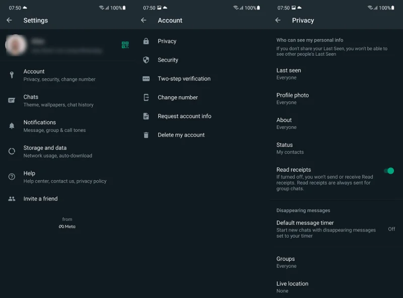 Kan du ikke se kontaktstatus WhatsApp?  Tjek disse løsninger