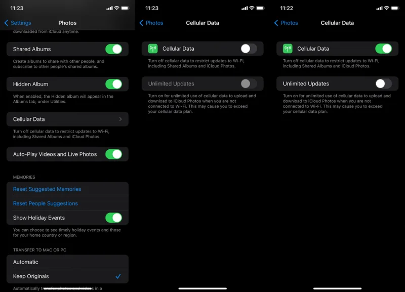 Jaetut albumit eivät näy iPhonessa (FIX)