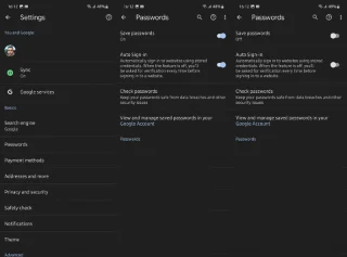 Inaktivera Google Password Manager med dessa instruktioner