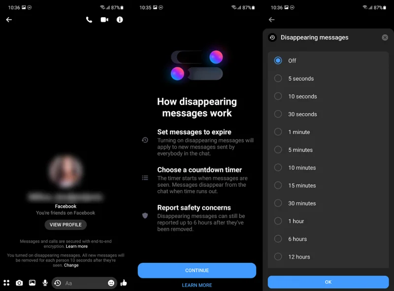 Kuinka poistaa Facebook Messengerissä lähetetty video