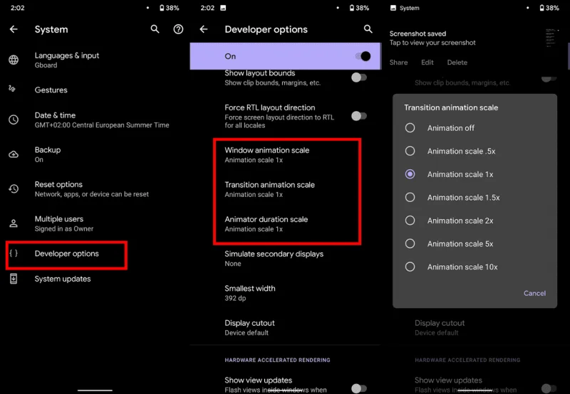 Tip: Sæt fart på din Android-telefon ved at indstille Animation Scale