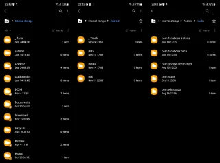 Zde jsou soubory WhatsApp uloženy v systému Android