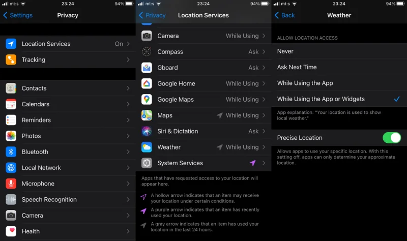 Fix: Vejr-widget viser den forkerte placering på iOS 14