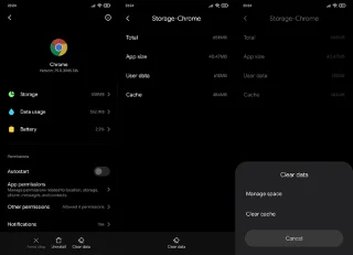Korjaus: Google Chrome kaatuu Androidissa