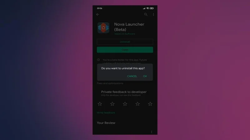 Javítás: A Nova Launcher widgetek nem működnek