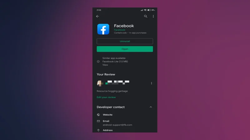 A Facebook Android alkalmazás összeomlik?  A következőképpen javíthatja ki