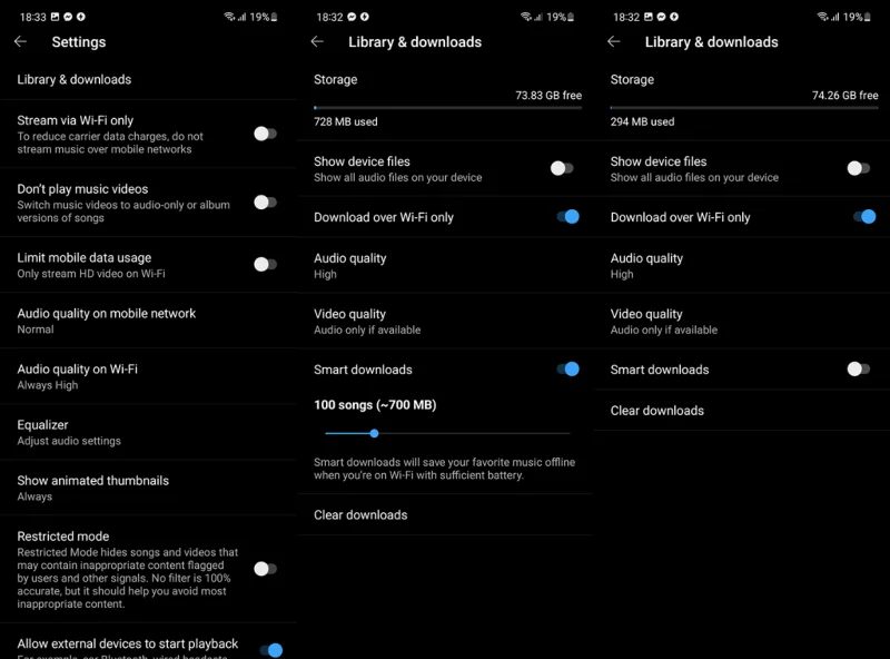 YouTube Music och YouTube letar efter ofullständiga nedladdningar (FIX)