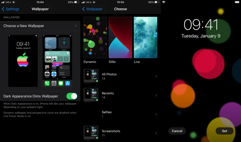 Korjaus: Live-taustakuvan asettaminen iPhoneen ei onnistu