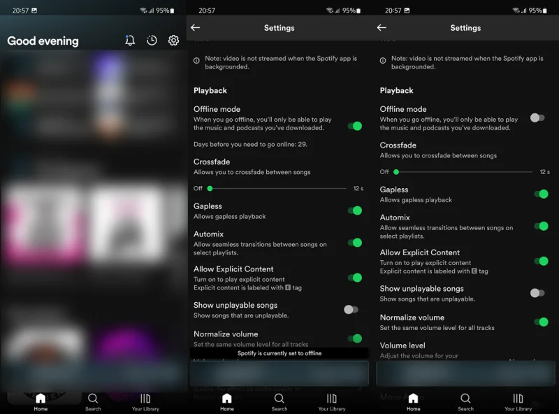 Spotify siger, at det er offline, selv på Wi-Fi?  Her er hvad du skal gøre
