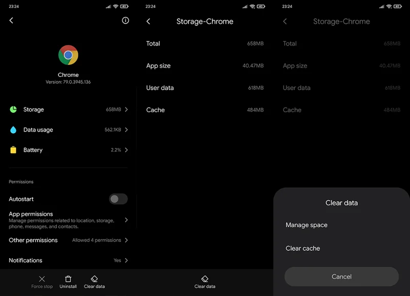 Fix: Google Chrome går ned på Android