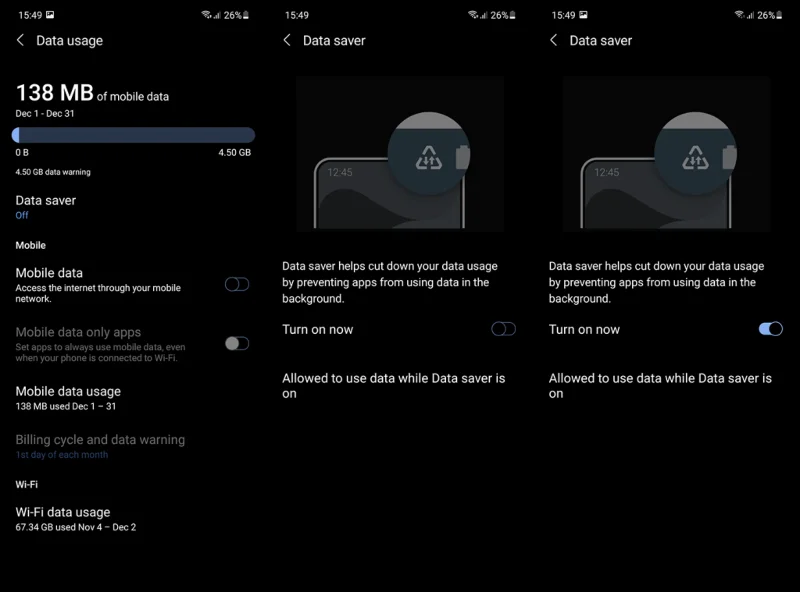 Slik forhindrer du at Android-en din spiser mobildata