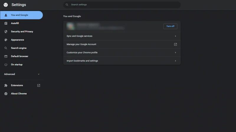 Vypnutí návrhů Google v Chrome na PC
