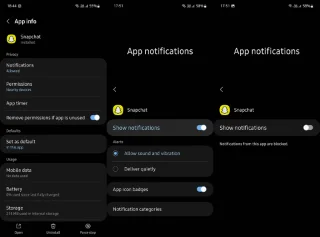 Kuinka poistaa Snapchat-ilmoitukset käytöstä Androidissa ja iPhonessa