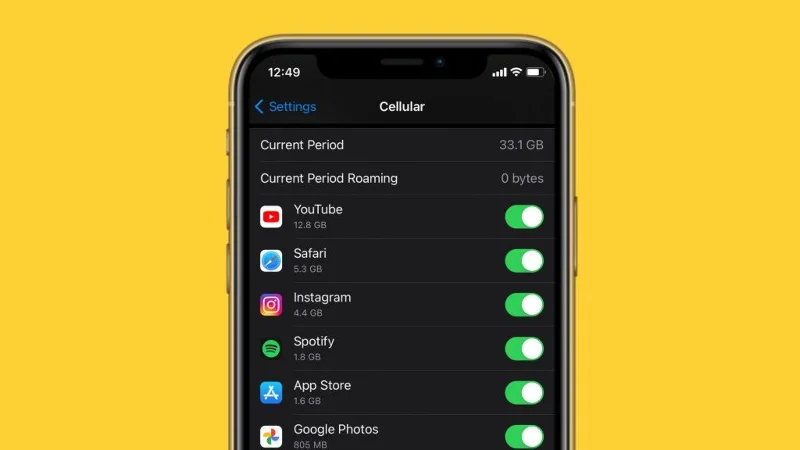 Mobilní připojení Safari
