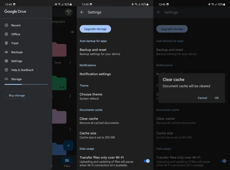 Sådan rydder du Google Drev-cache med lethed
