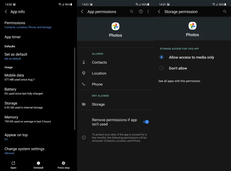 Korjaus: Vapauta tilaa, joka ei toimi Google Kuvissa
