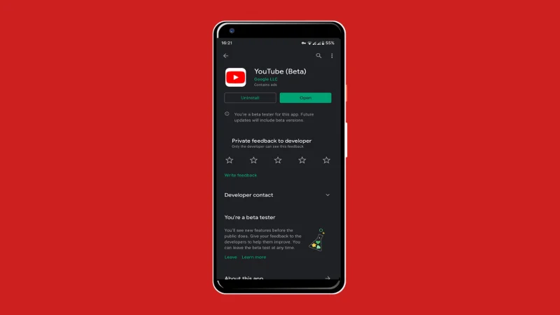 Перевстановлення YouTube на Android