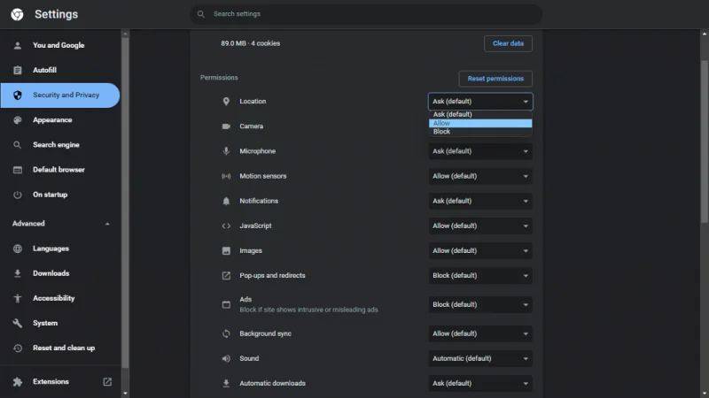 Ryd cache for et bestemt websted på Chrome (How-To)