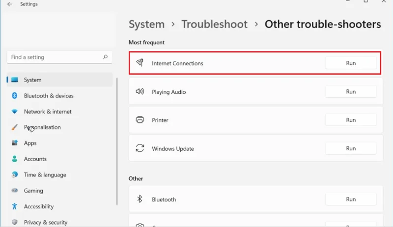 8 Fixar "VirtWiFi har ingen internetåtkomst" Windows 11