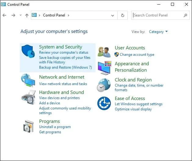 Nastavení Windows Defender Firewall