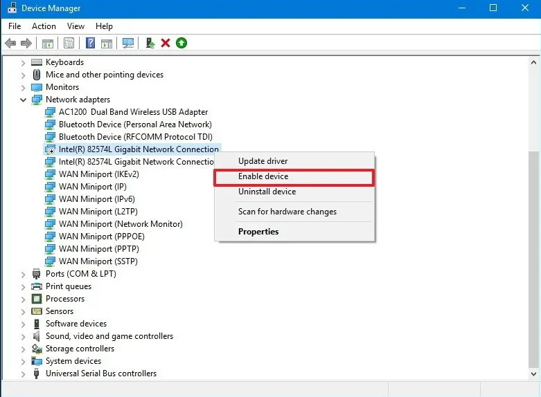 Fixa ingen internetanslutning efter Windows 10 Creators Update
