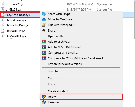 9 Korjaa Easy Anti Cheat Error 30005 (CreateFile Failed with 32)