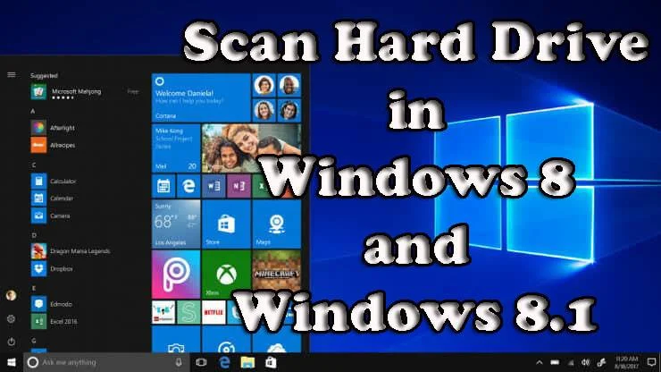 [Løst] Hvordan tjekker du din harddisk for fejl i Windows 8 og 8.1?