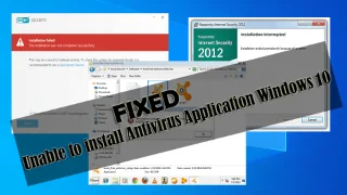 [Fix] Kan ikke installere antivirusapplikation i Windows 10