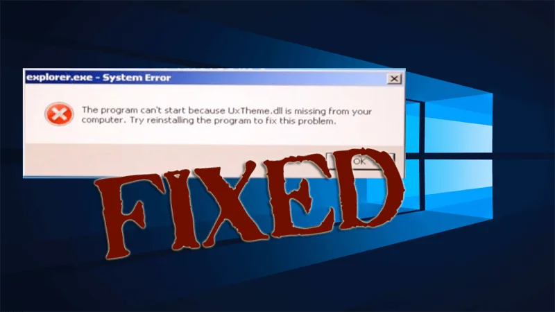 Sådan rettes uxtheme.dll.niwrad-fejl for at undgå fuldstændigt systemnedbrud?