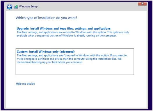 Hvordan rettes sort skærm under installation af Creators Update?