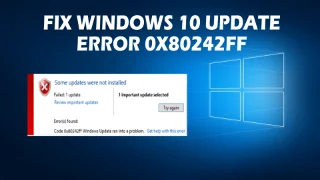 Hur fixar jag Windows 10 Update Error 0x80242ff?