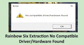 Rainbow Six Extraction Ingen kompatibel drivrutin/maskinvara hittades [FIXAD]