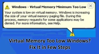 Virtuellt minne för lågt Windows 11/10? Fixa det i några få steg
