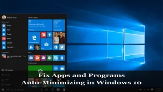 Top 7 metoder til at reparere apps og programmer automatisk minimering i Windows 10
