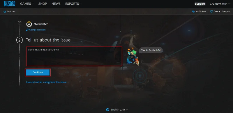 8 fixar Overwatch 2-fel när spelet startas, försöker igen
