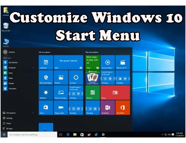 [Windows 10-tip] Hvordan tilpasser eller aktiverer du flere fliser i Windows 10-startmenuen?