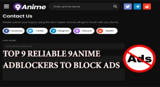 Topp 9 pålitliga 9anime AdBlockers för att blockera annonser