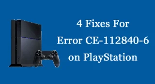 4 korrigeringar för fel CE-112840-6 på PlayStation