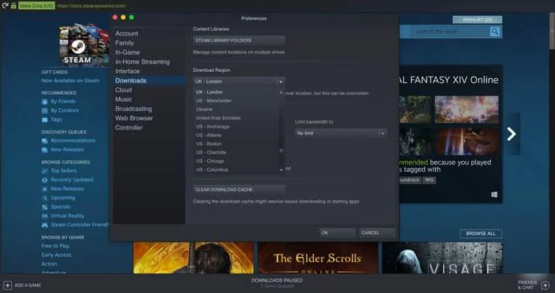 [RATKAISTU] Korjataanko Steam-latauksen pysäytysongelma?