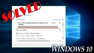 RETTET: Windows sockets registreringsdatabaseposter, der kræves til netværksforbindelse mangler