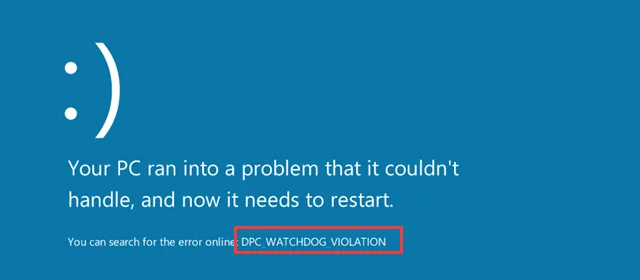 FIX: DPC Watchdog Violation Windows 10?[Detaljeret vejledning]