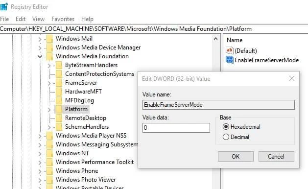 FIXAT: Vi kan inte hitta din kamerafelkod 0xa00f4244 i Windows 10