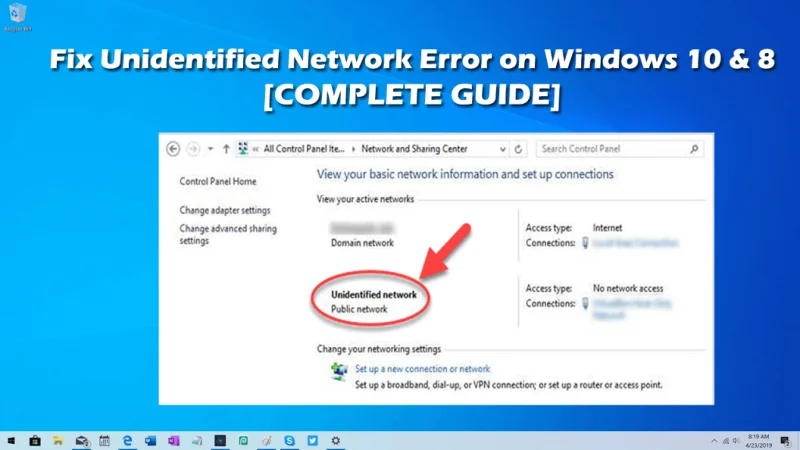 Ret uidentificeret netværksfejl på Windows 10 og 8 [KOMPLET GUIDE]
