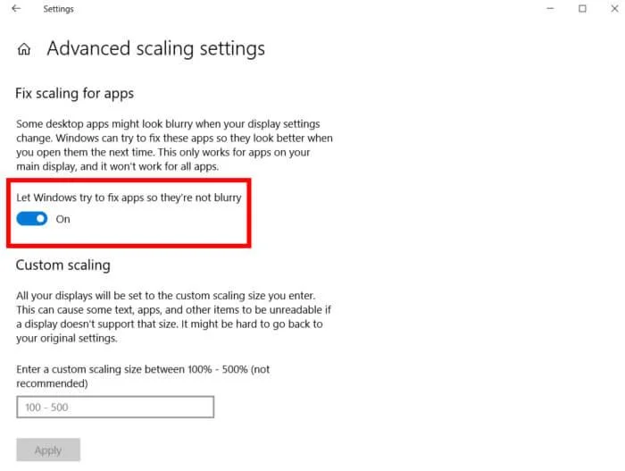 Hur fixar man suddig skärm i Windows 10-dator?